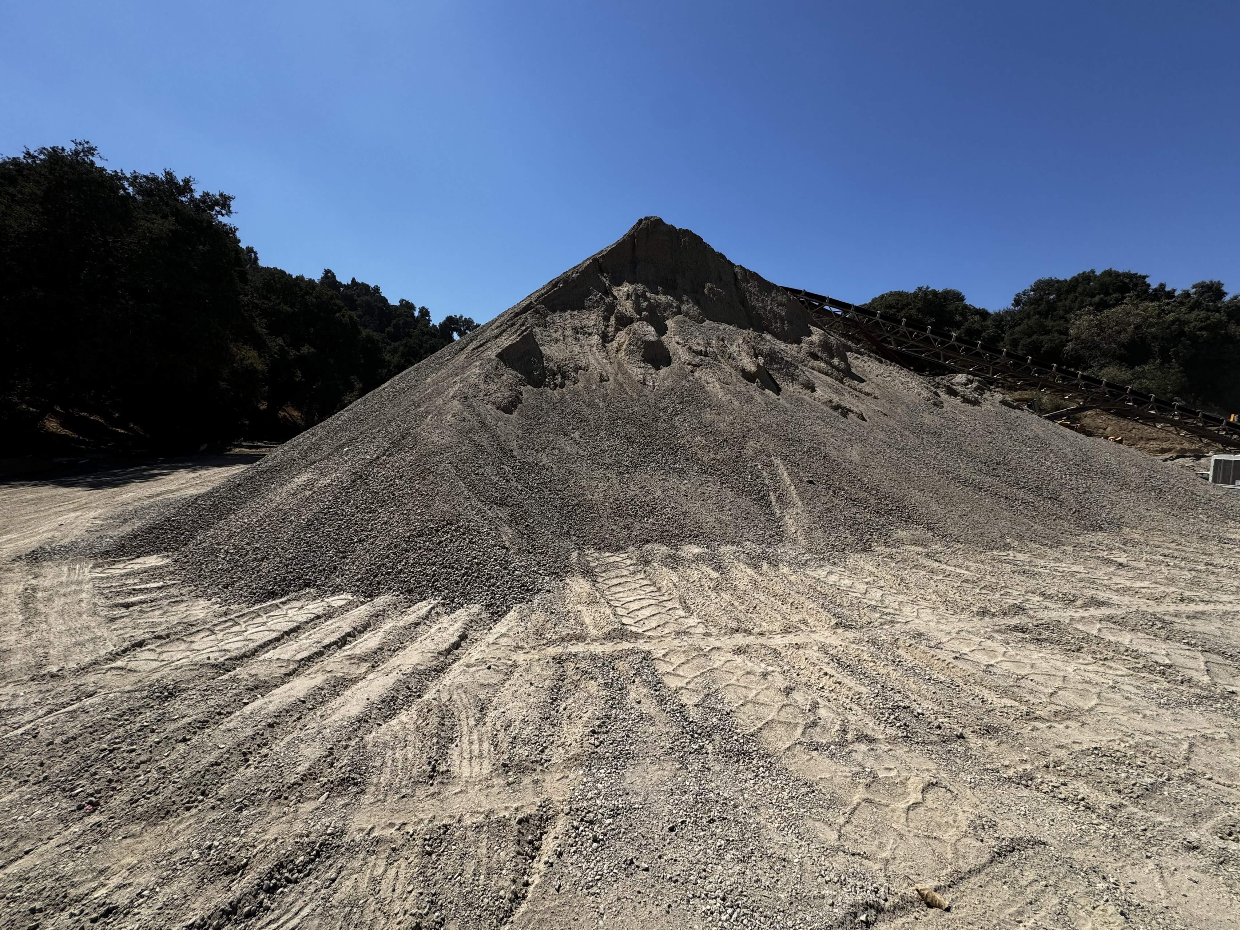 The Earthwise Aggregates yard in Newhall, CA