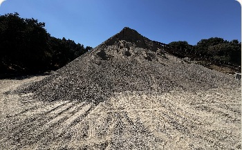 Road Base #2 recycled aggregate pile